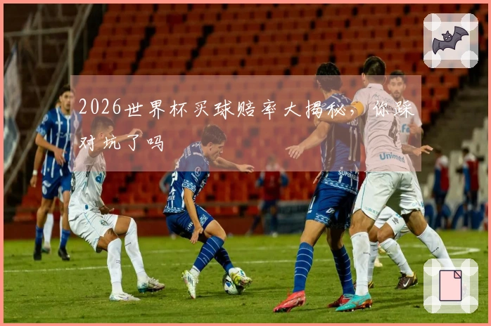 2026世界杯买球赔率大揭秘，你踩对坑了吗