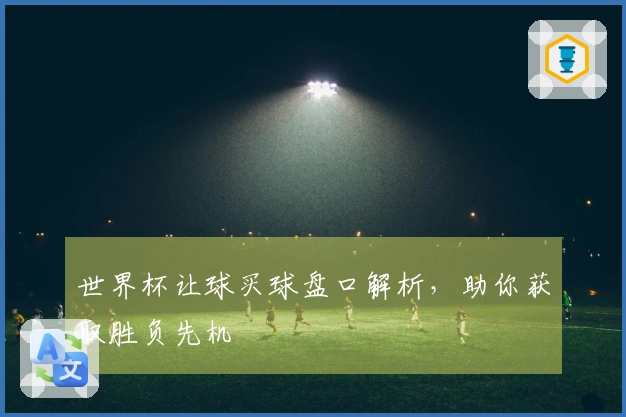 世界杯让球买球盘口解析，助你获取胜负先机