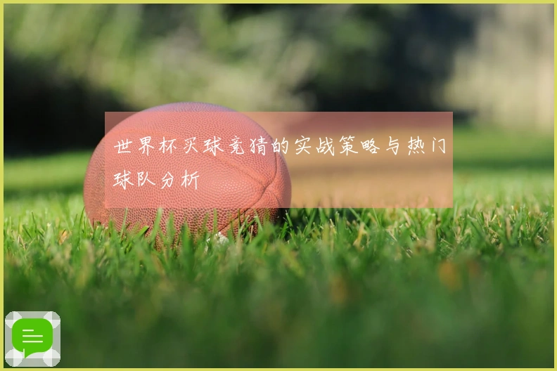 世界杯买球竞猜的实战策略与热门球队分析